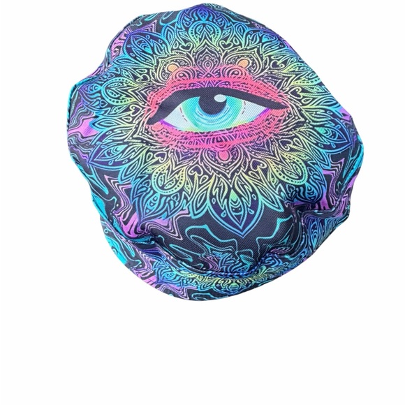 Psychedelic reversible unisex bucket hat - Picture 2 of 3